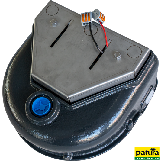 Schwimmerventil-Becken Mod. 127K-H mit Heizelement 24 V / 40 W und inte-
