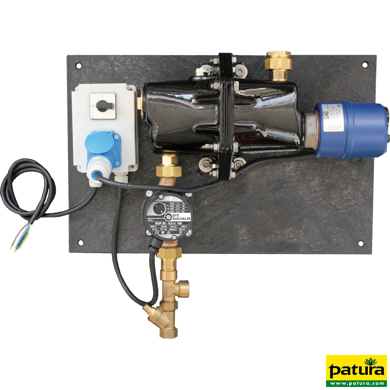 Umlaufheizsystem Mod. 303 mit Thermostat und Umlaufpumpe