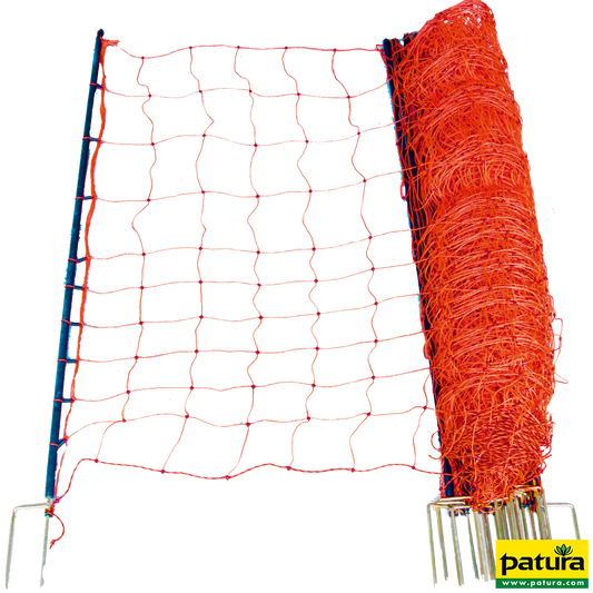 Elektrozaunnetz 145 cm hoch, mit Doppelspitze, 50 m