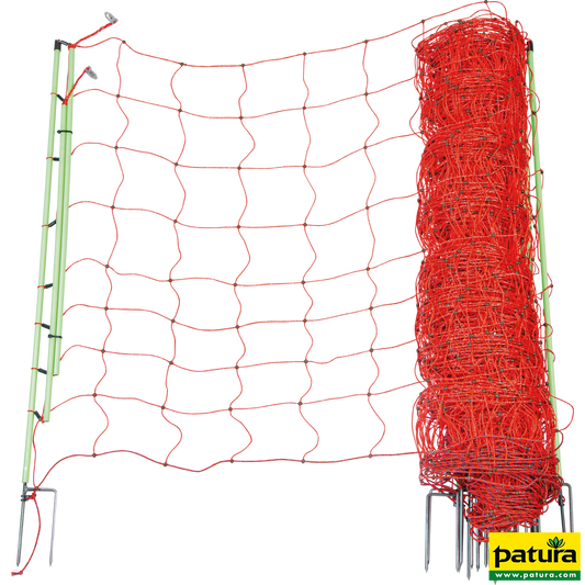 Elektrozaunnetz "plus/minus" 106 cm hoch mit Doppelspitze, 50 m