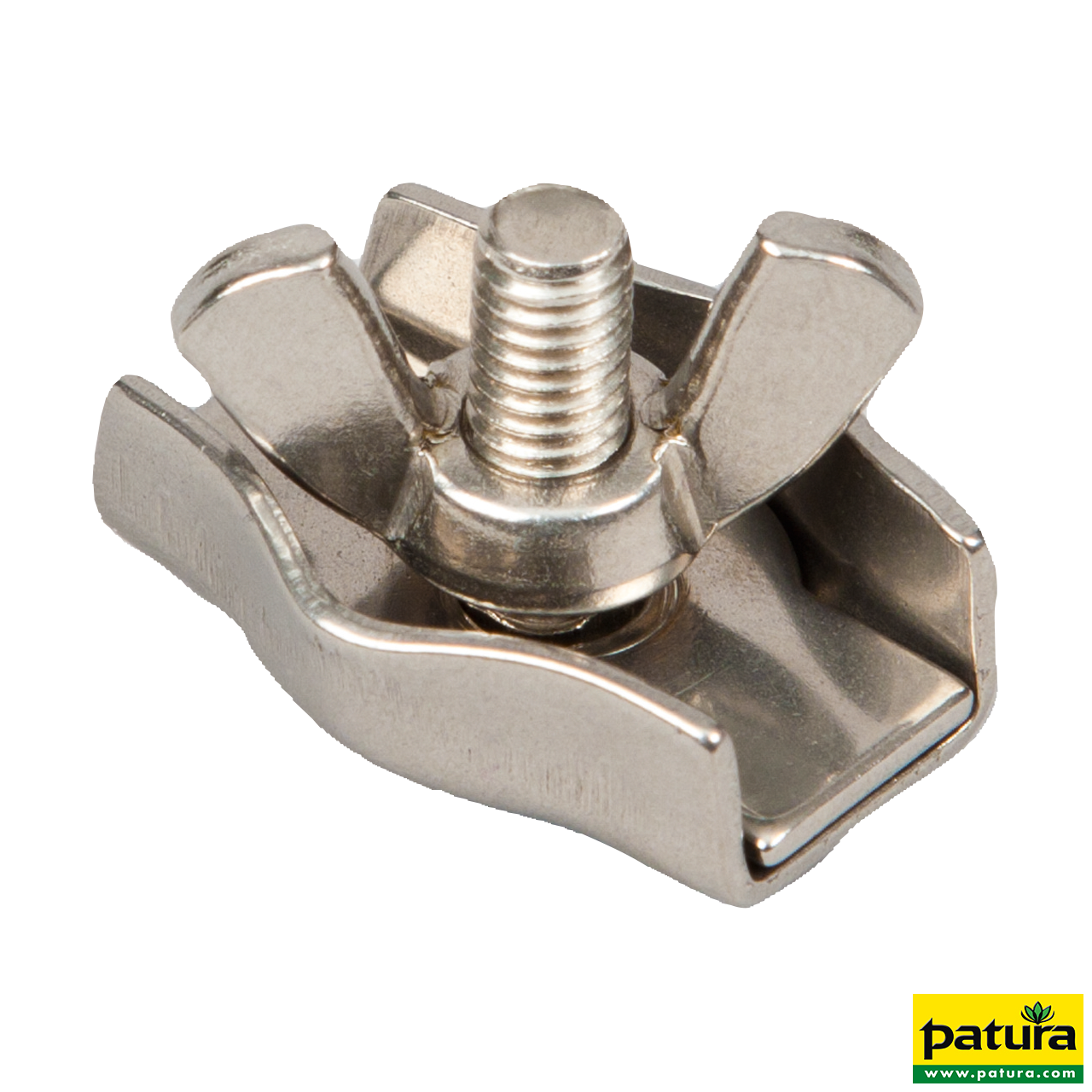 Seilklemme Edelstahl mit Flügelmutter für Seile bis 6 mm