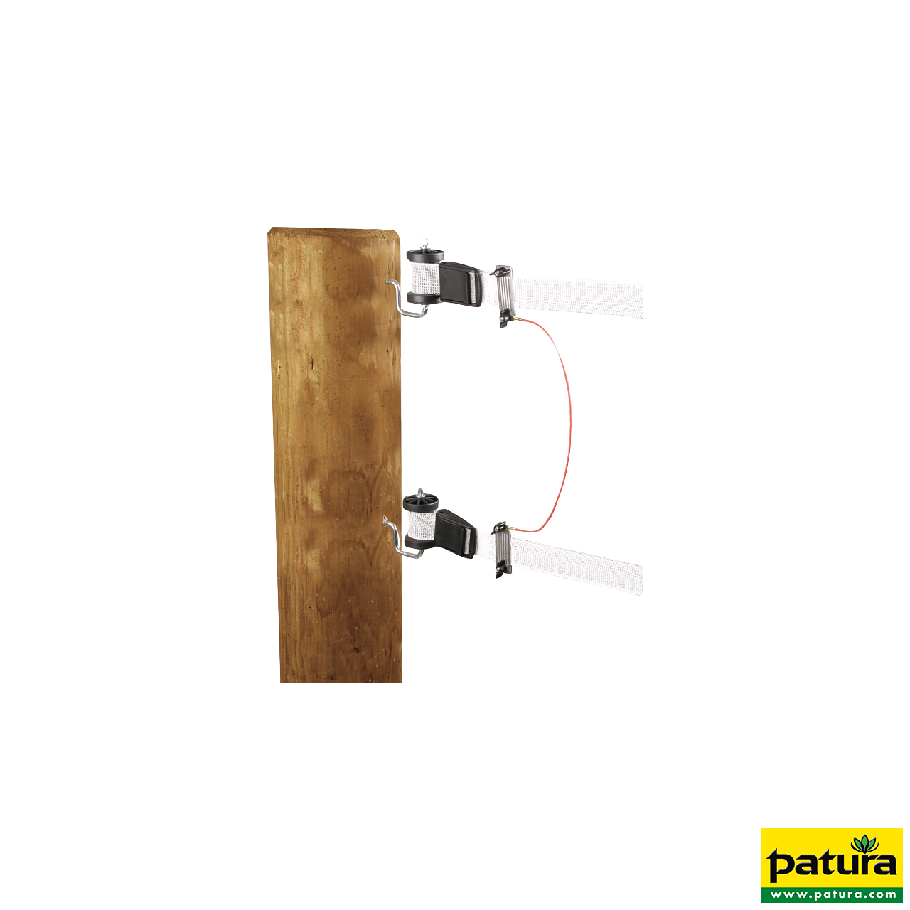 Zaunverbindungskabel B-Band, mit 2 Paar Edelstahl-Klemmplatten (1 Stück / Pack)