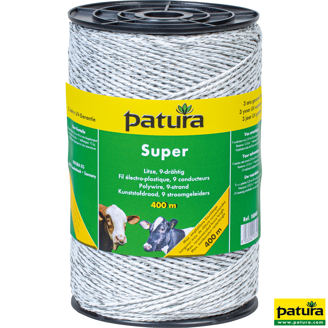 Super Litze, 400 m Rolle 9 Niro 0,20 mm, weiss