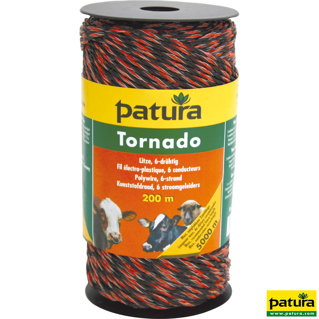 Tornado Litze, 200 m Rolle, braun-orange 5 Niro 0,20 mm, 1 Cu 0,30 mm