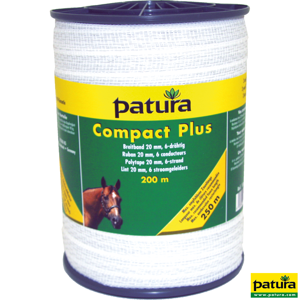 Compact Plus Breitband 20mm, 200 m Rolle 6 Niro 0,20 mm, weiss