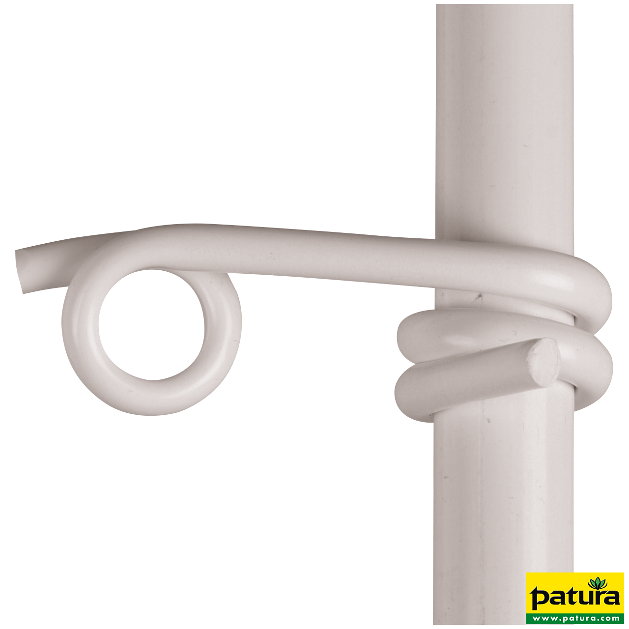 Kunststofföse weiß, f. Litzen/Seile für Pfähle mit 19 mm (25 Stück/Pack)