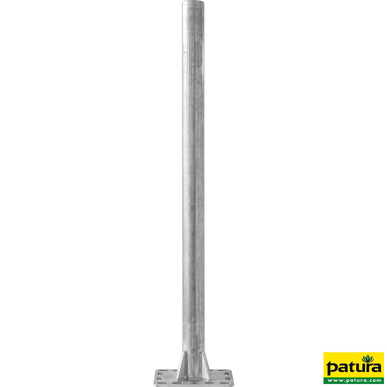 Pfosten d=102 mm, L=1,95 m, Edelstahl