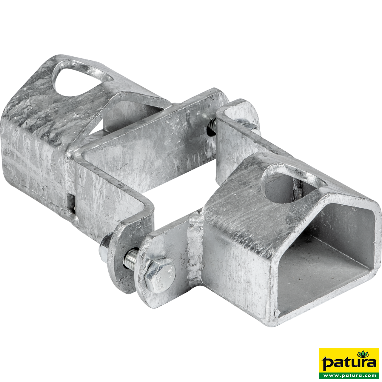 Schelle Quadrat 90 mm 2 Riegelhalter TS