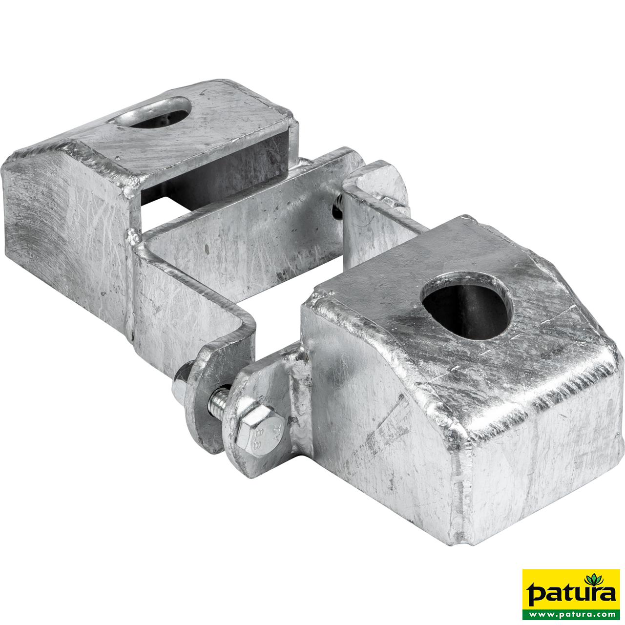 Schelle Quadrat 90 mm, 2 Riegelhalter TS, parallel