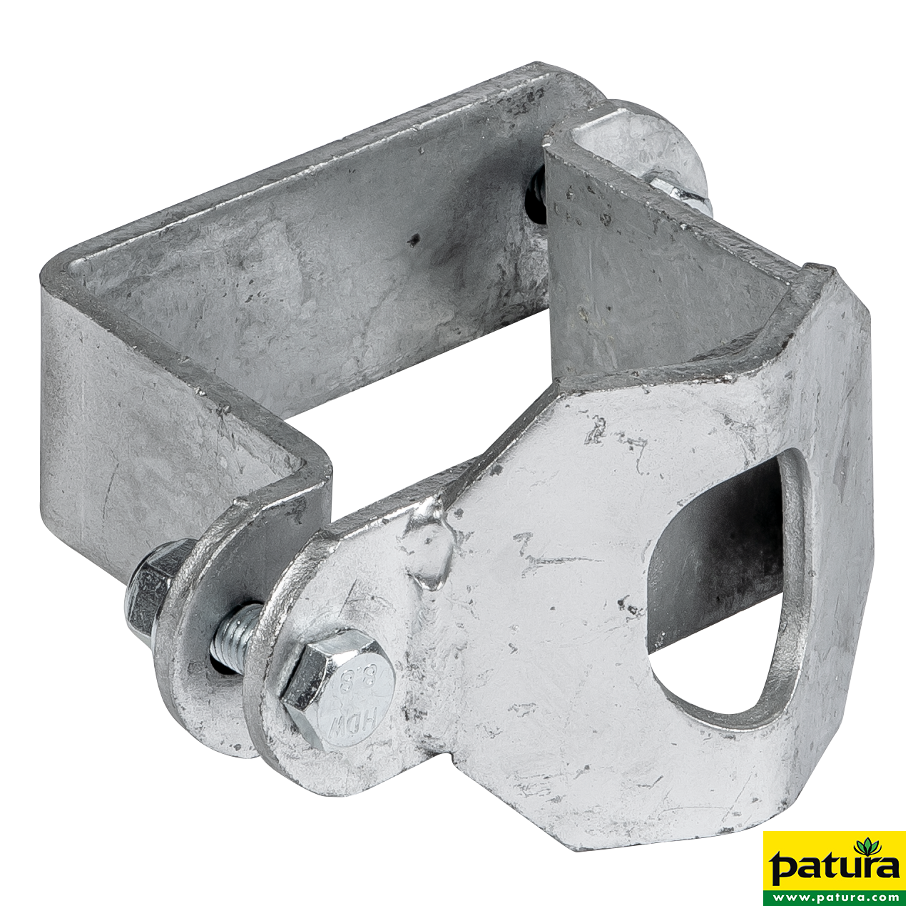 Schelle Quadrat 90 mm, mit 1 Riegelhalter RS