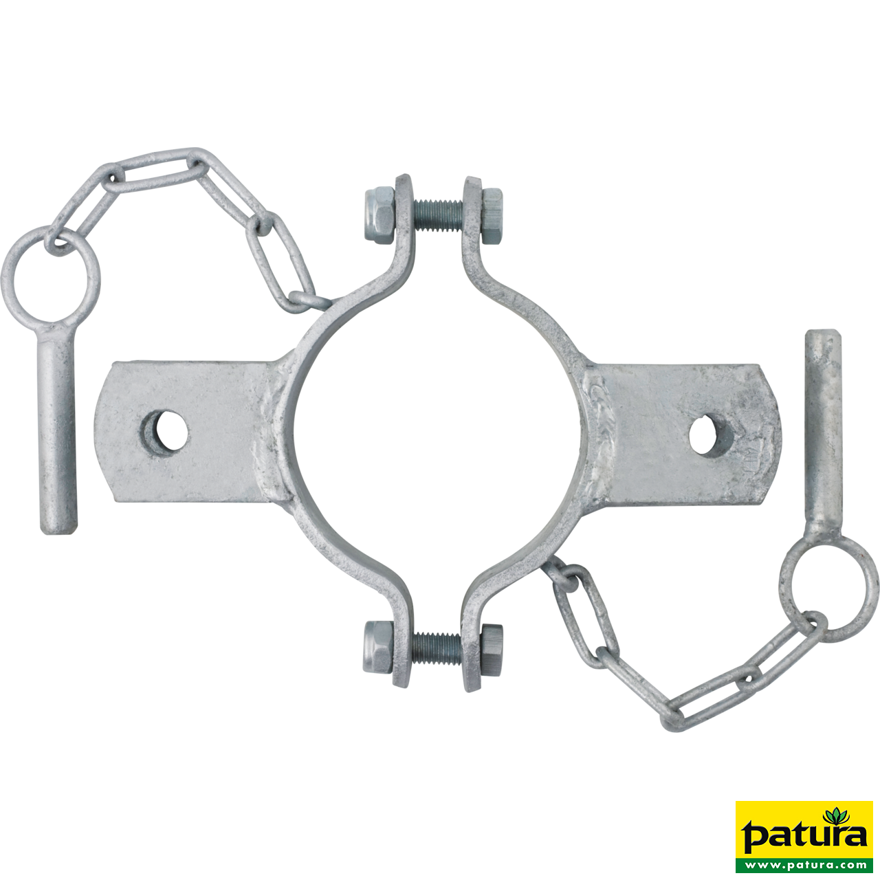 Schelle d=102 mm, 2 Halter, mittig, vz