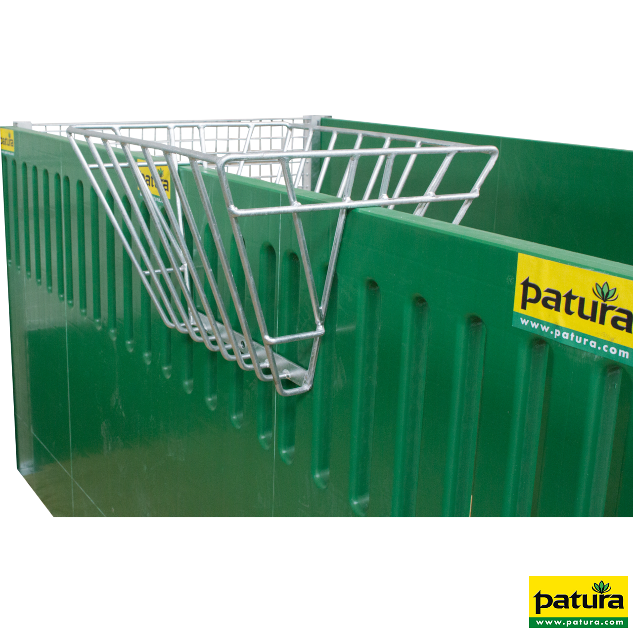 Heuraufe zum Aufstecken auf Wände bzw. auf Rohre bis 50 mm