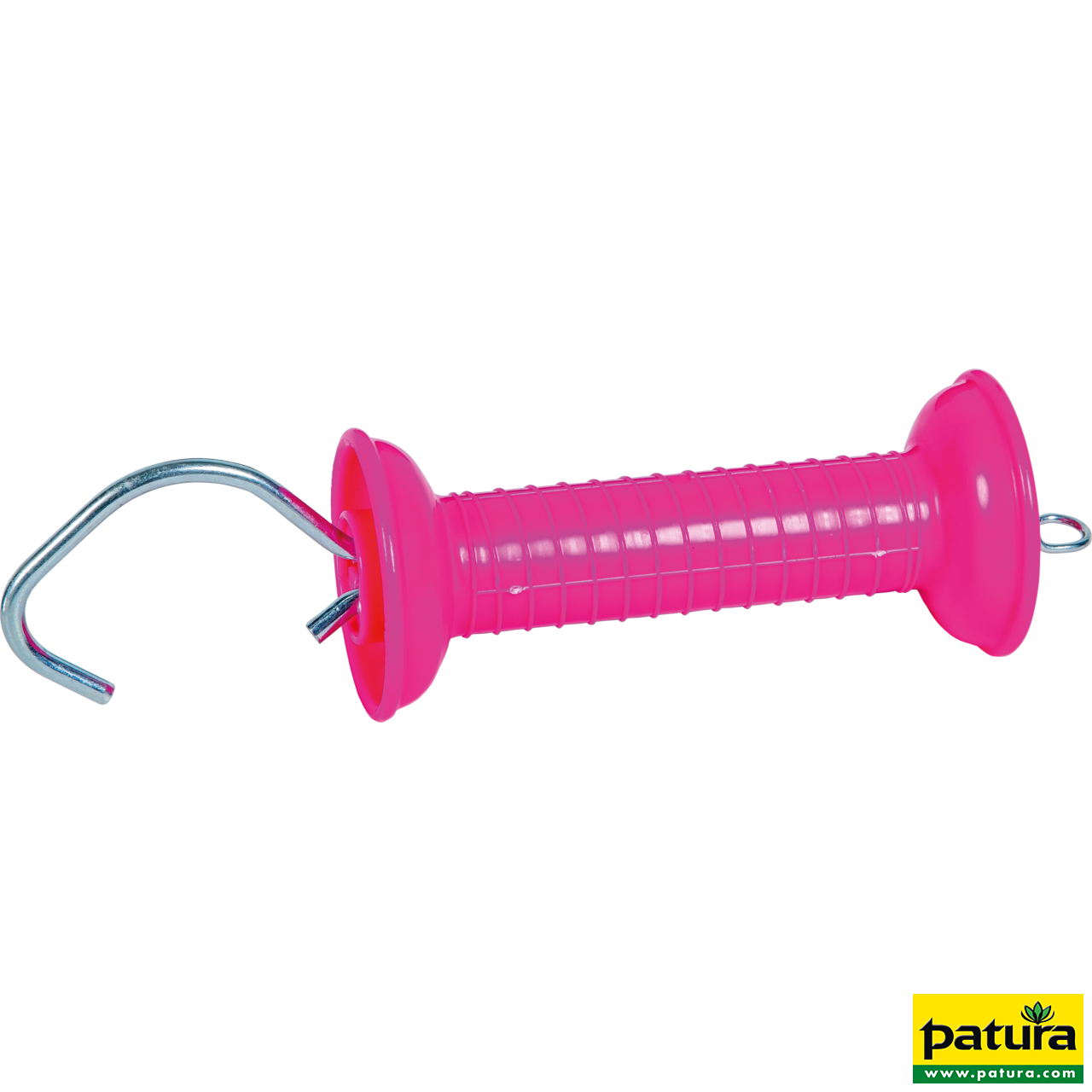 Torgriff mit Zugfeder und Haken pink