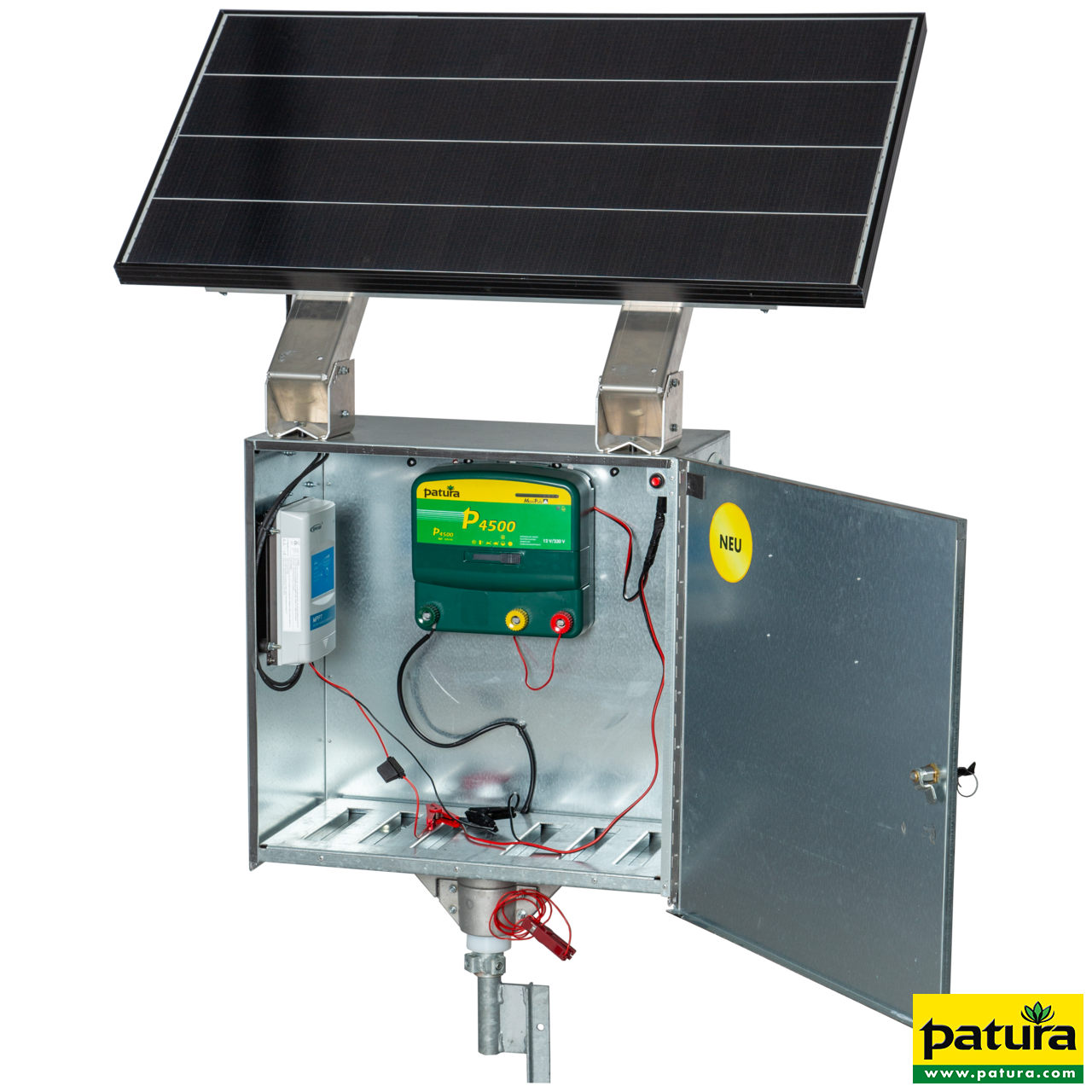 P4500, mit Sicherheitsbox XL, 110 W Solarmodul, Erdstab