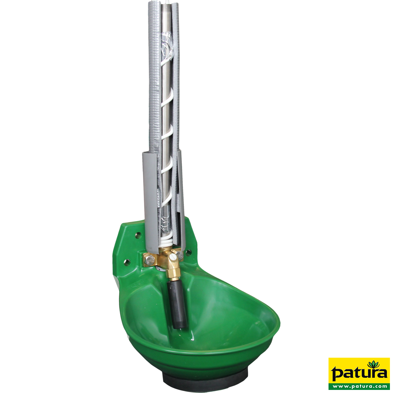 Rohrventil-Becken Mod. 12P-HK, heizbar mit 3/4" Messingventil