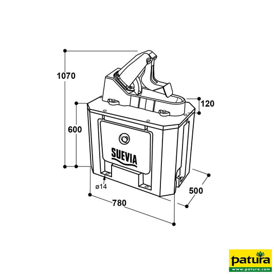 Membran-Weidepumpe Winterproof, Mod. 555 Muttertiere