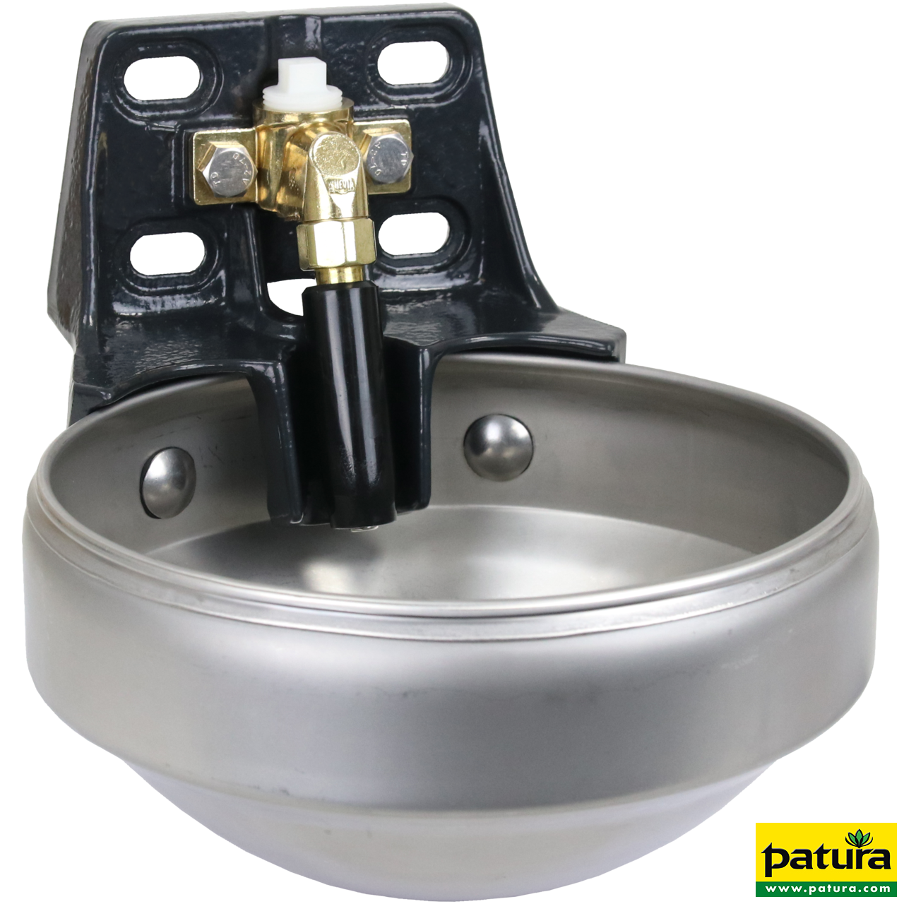 Edelstahl-Rohrventilbecken Mod. 1200 mit 3/4" Edelstahlventil