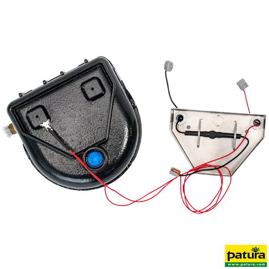 Schwimmerventil-Becken Mod. 127K-H mit Heizelement 24 V / 40 W und inte-