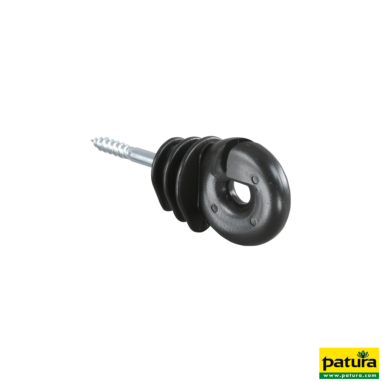 Qualitäts-Ringisolator, mit Holzgewinde, 6 mm Schaft (Eimer mit 100 Stück, inkl.