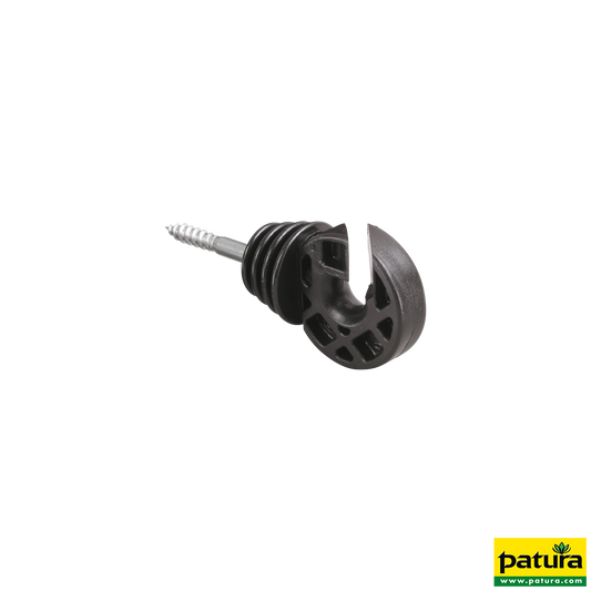 Profi-Ringisolator mit Holzgewinde, mit breitem Schlitz f.Seil (25 Stück / Pack)