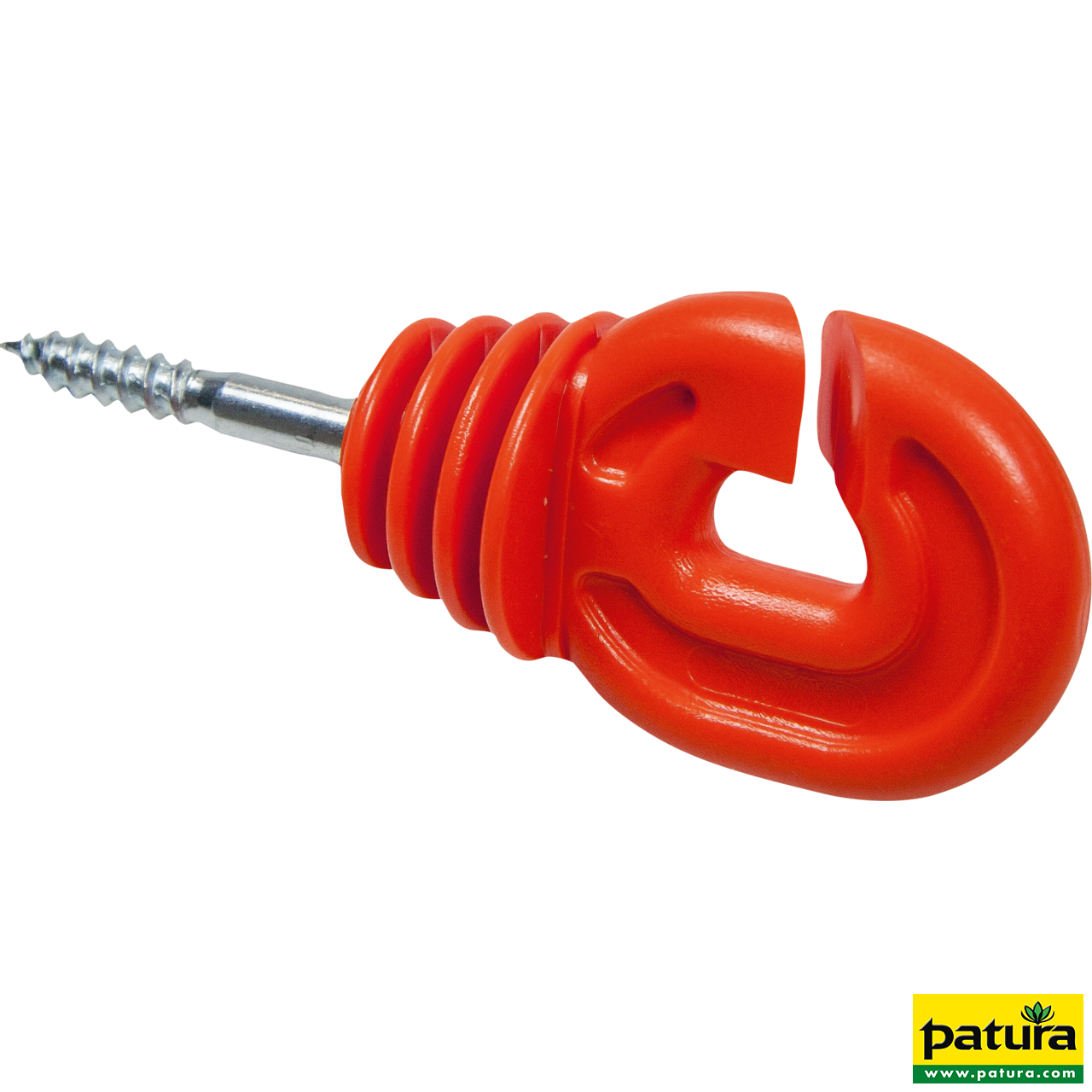 Super-Ringisolator mit Holzgewinde, rot, 6 mm Schaft, (Eimer mit 150 Stück)