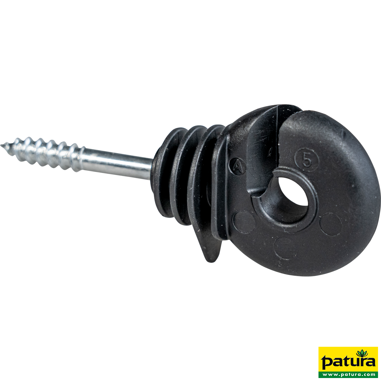Ringisolator mit durchgehender Stütze, Holzgewinde (25 Stück / Pack)