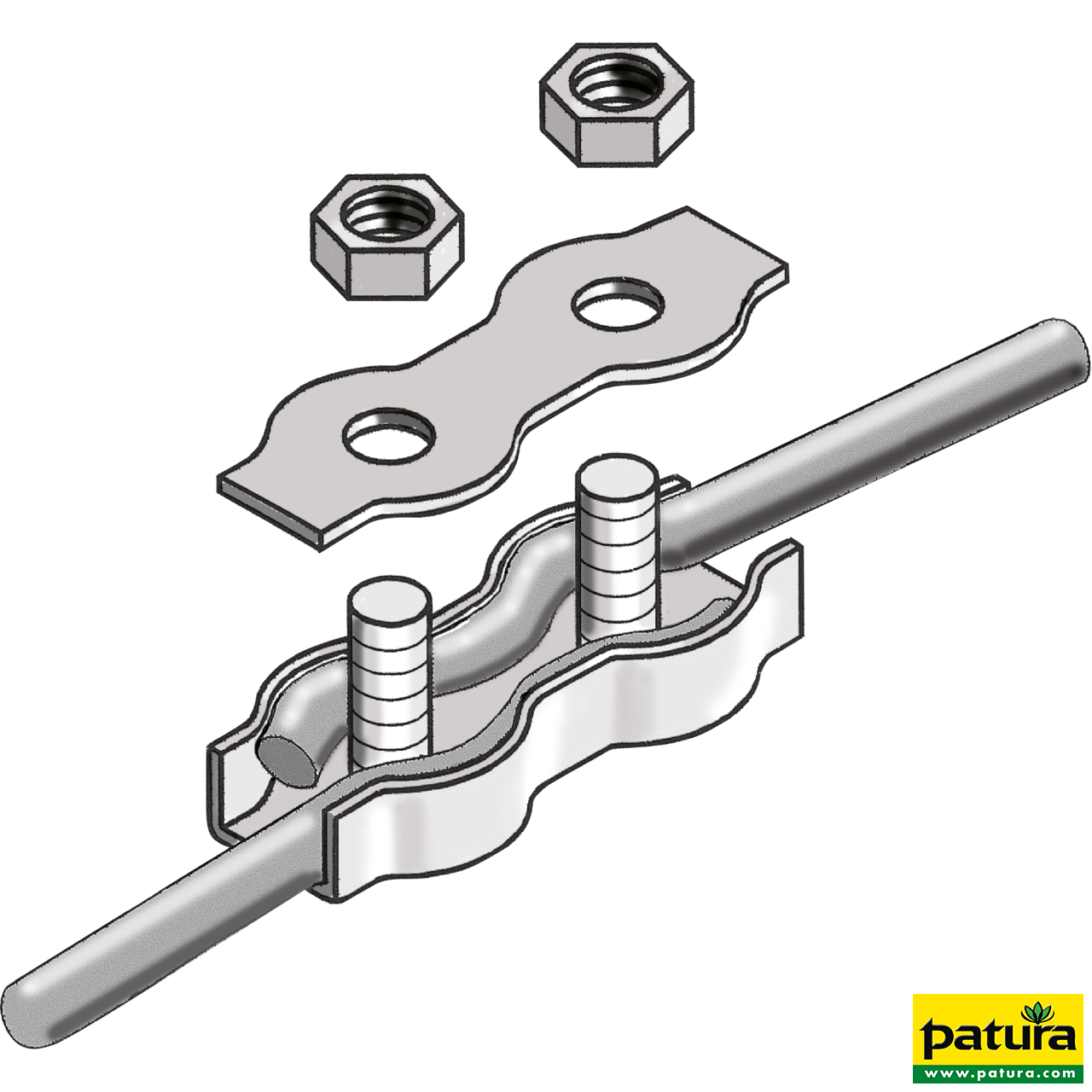 Seilverbinder Edelstahl, für Seile bis 6 mm (3 Stück / Pack)
