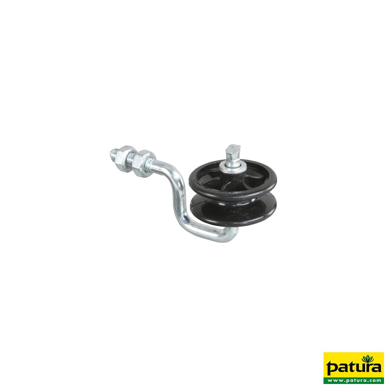 Eckrolle für Metallpfähle, mit metr. Gewinde M8 (6 Stück / Pack)