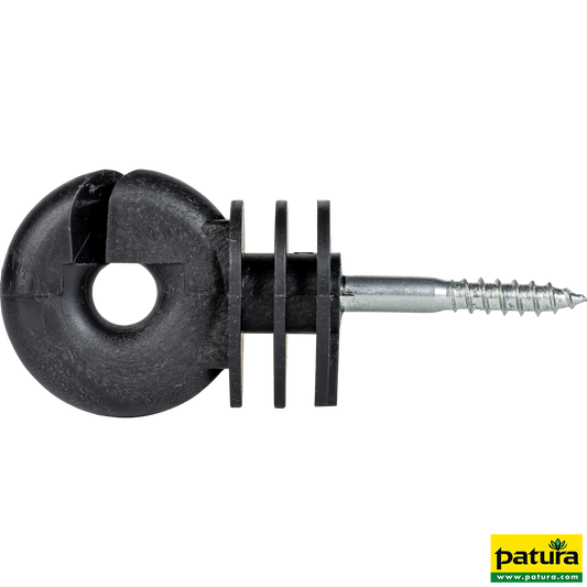 Ringisolator mit selbstschneidendem Holzgewinde, 6 mm Schaft