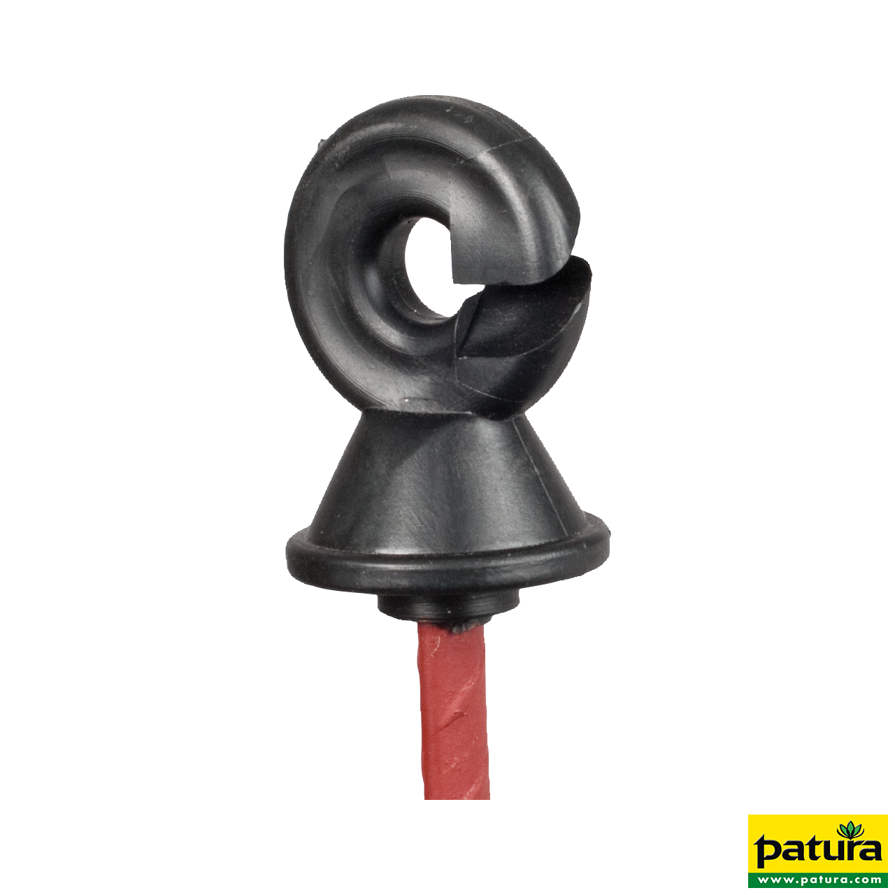 Ersatz-Kopfisolator mit Ring, für runde Pfähle d= 7 mm (25 Stück / Pack)