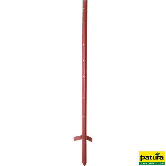 Winkelstahlpfahl, 3 mm, lackiert, 1,20 m mit Trittstufe (10 Stück/Pack),