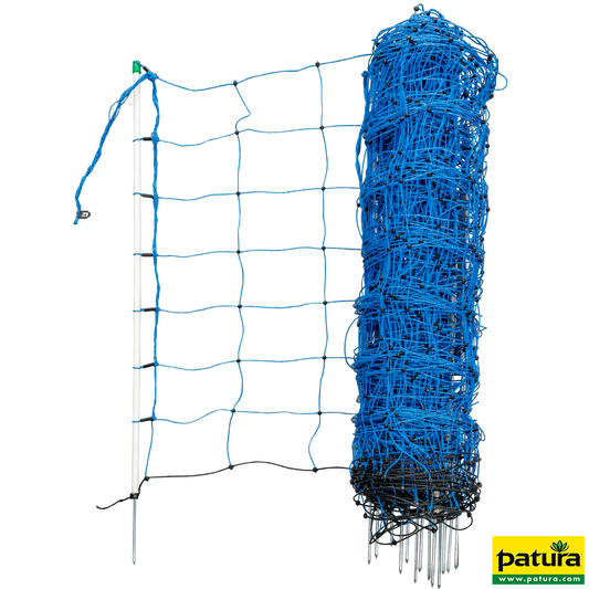 Tornado Elektrozaunnetz blau, h=90 cm, Einzelspitze, 50 m
