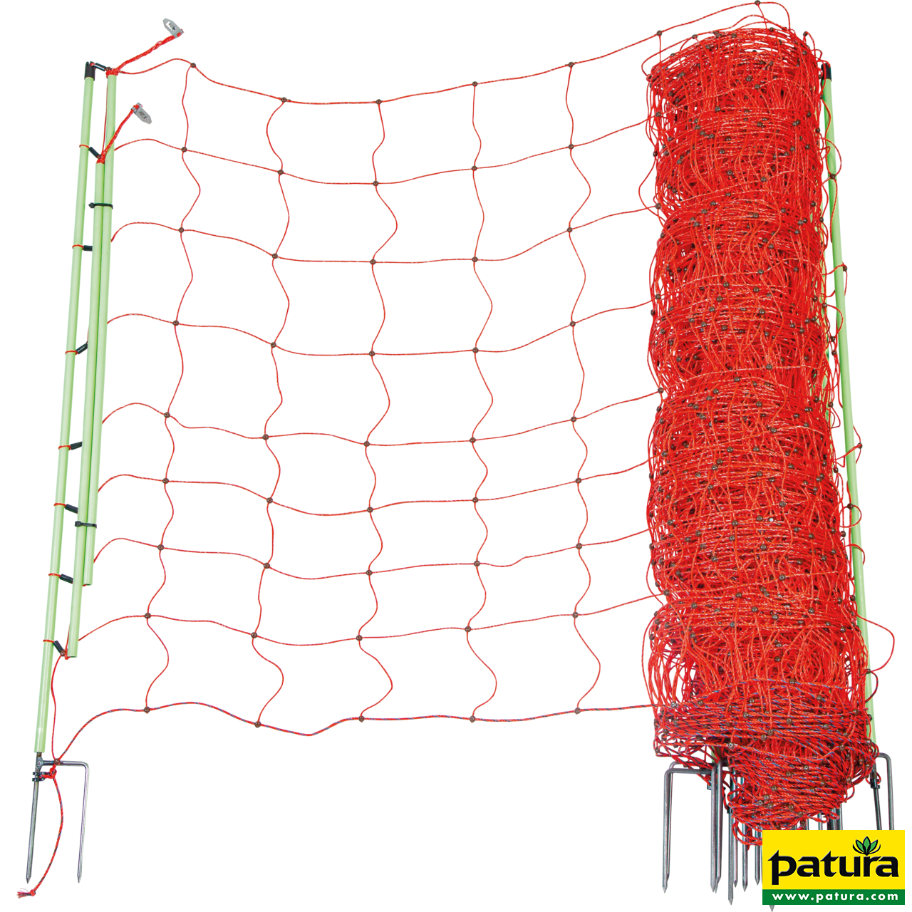 Elektrozaunnetz "plus/minus" 106 cm hoch mit Doppelspitze, 50 m