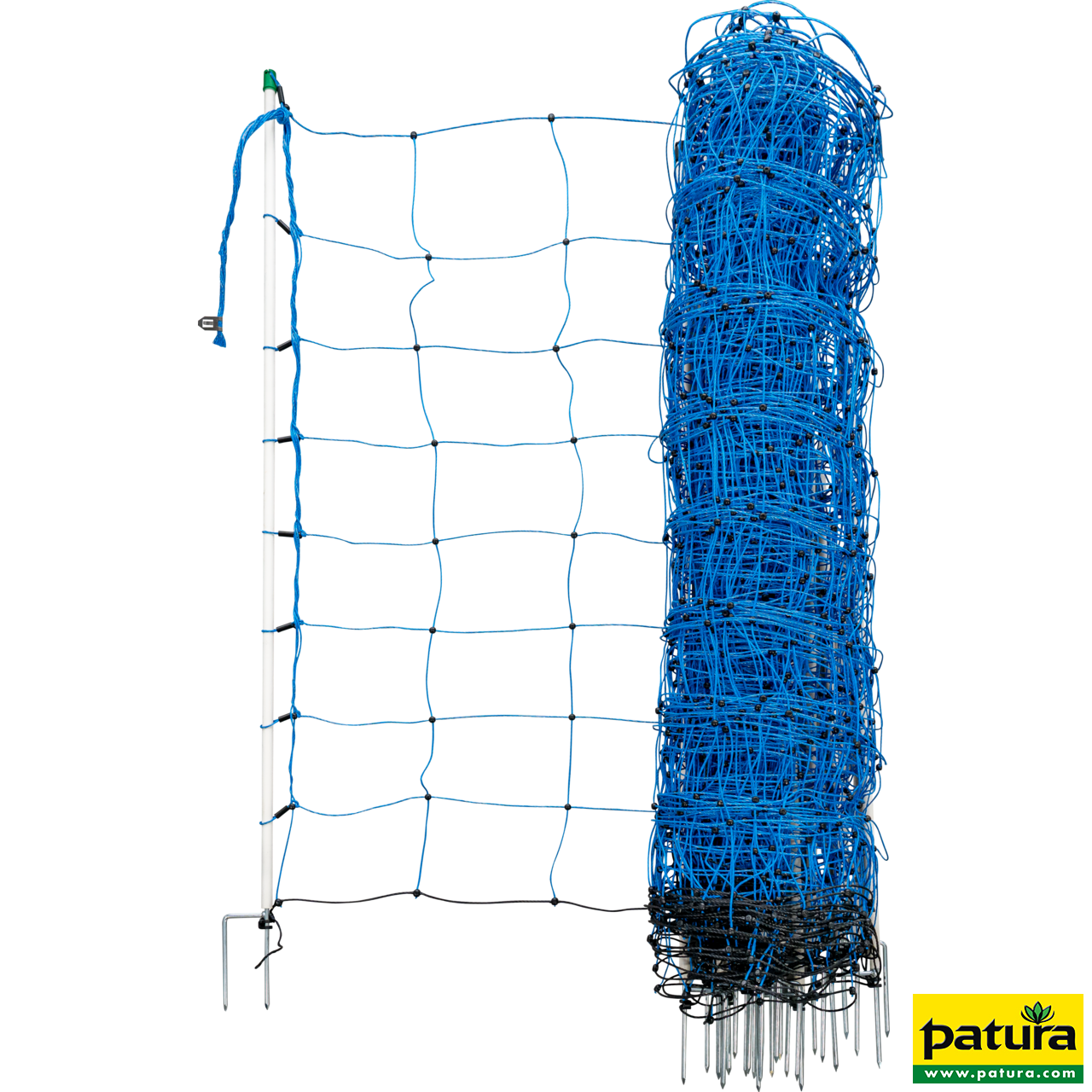 Tornado Elektrozaunnetz blau, h=108 cm, Doppelspitze, 50 m
