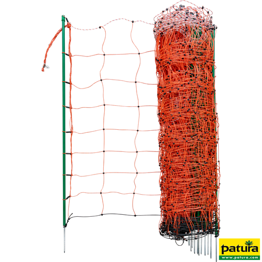 Tornado Elektrozaunnetz orange, h=108 cm Einzelspitze, 50 m