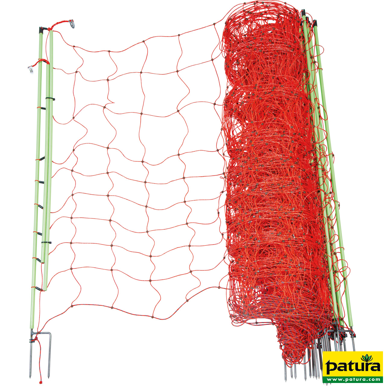 Elektrozaunnetz "plus/minus" 120 cm hoch mit Doppelspitze, 50 m