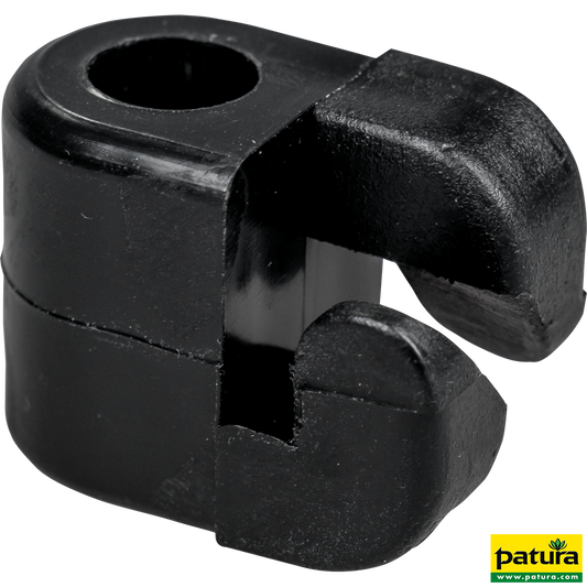 Kunststoffisolator schwarz, für 10 mm Glasfiberpfähle (25 Stück/Pack)