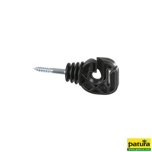 Seil / Bandisolator, Holzgewinde, für Seil und Band bis 20 mm (25 Stück/Pack)