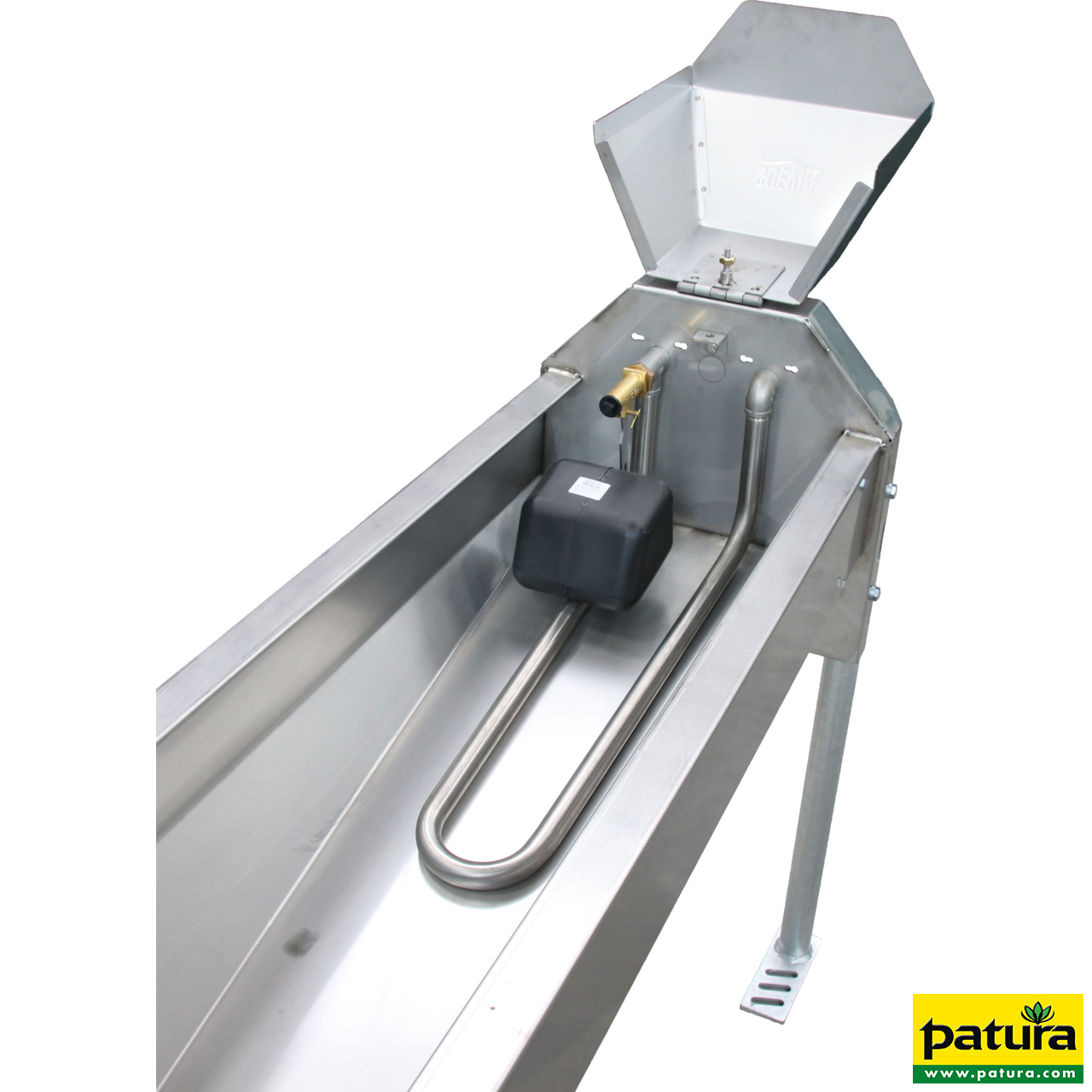 Schnellablauf-Trog 1,90 m (130 l) Modell 6219 für Wandmontage, Edelstahl