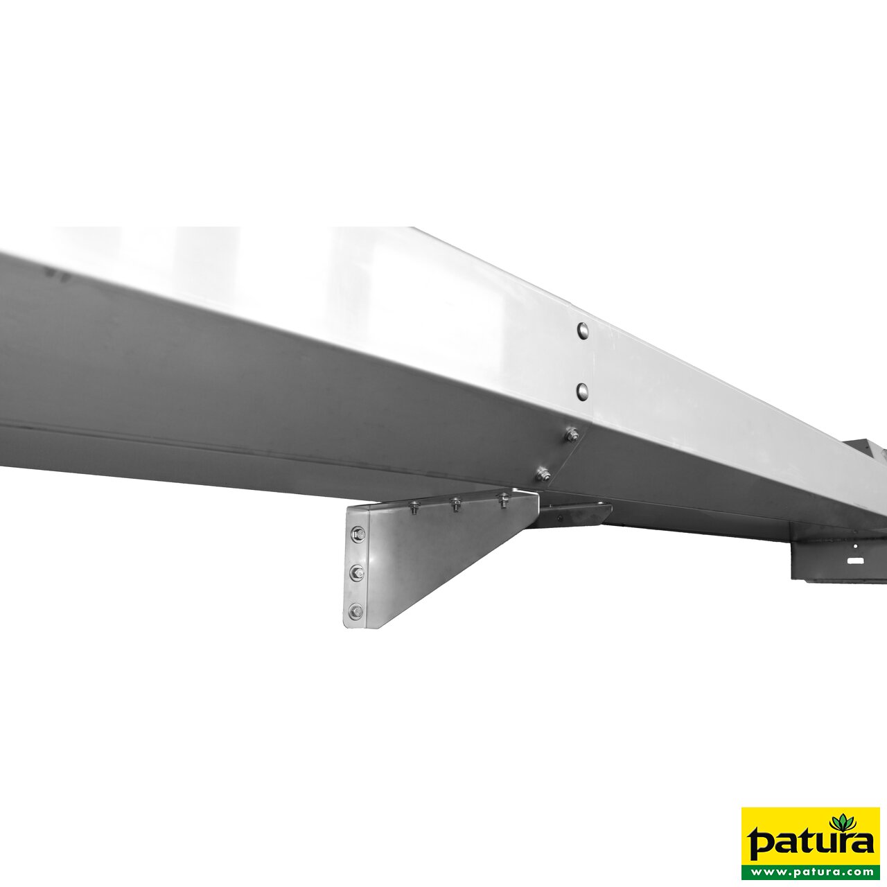 Schnellablauf-Trog 4,20 m (325 l) Modell 6742 für Wandmontage, Edelstahl