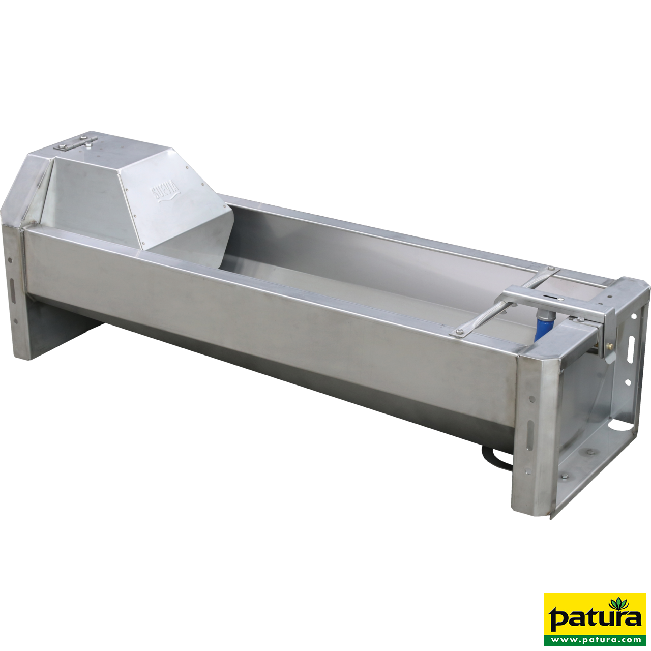 Schnellablauf-Trog 2,30 m (160 l) Modell 6223 für Wandmontage, Edelstahl