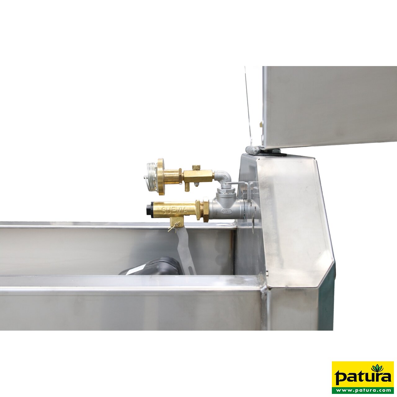 Schnellablauf-Trog 4,20 m (325 l) Modell 6742 für Wandmontage, Edelstahl