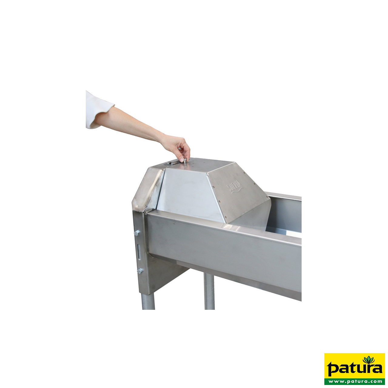 Schnellablauf-Trog 1,90 m (130 l) Modell 6219 für Wandmontage, Edelstahl