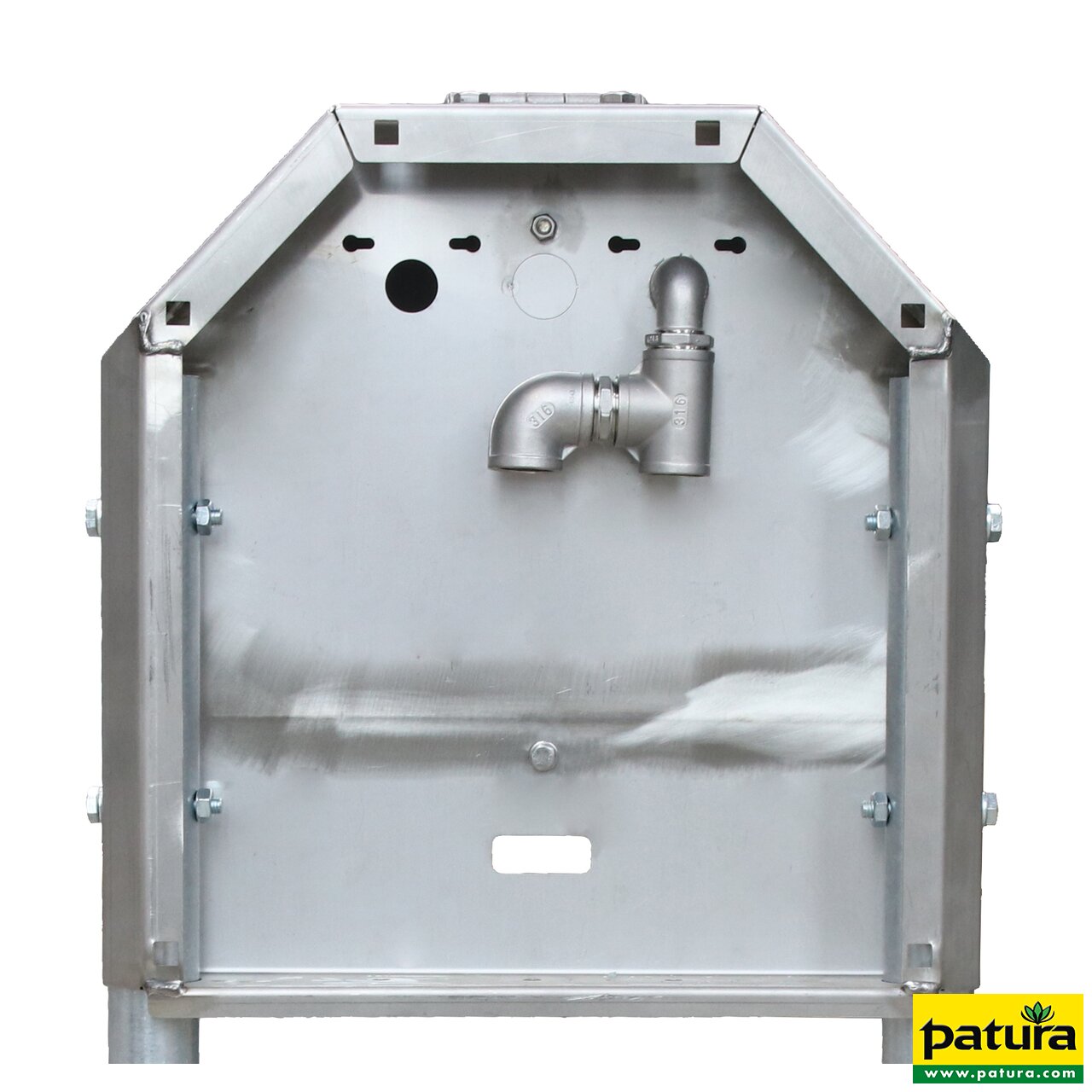 Schnellablauf-Trog 1,40 m (100 l) Modell 6714 für Wandmontage, Edelstahl