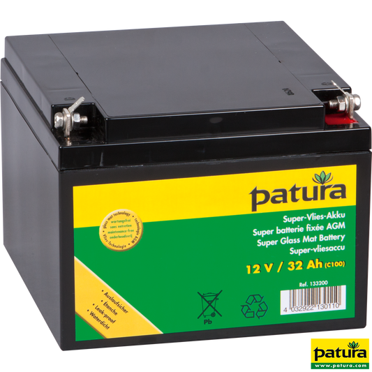 Super-Vlies-Akku 12 V / 32 Ah C100 wartungsfreie Vliesbatterie