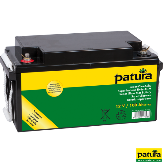Super-Vlies-Akku 12 V / 100 Ah C100 wartungsfreie Vliesbatterie