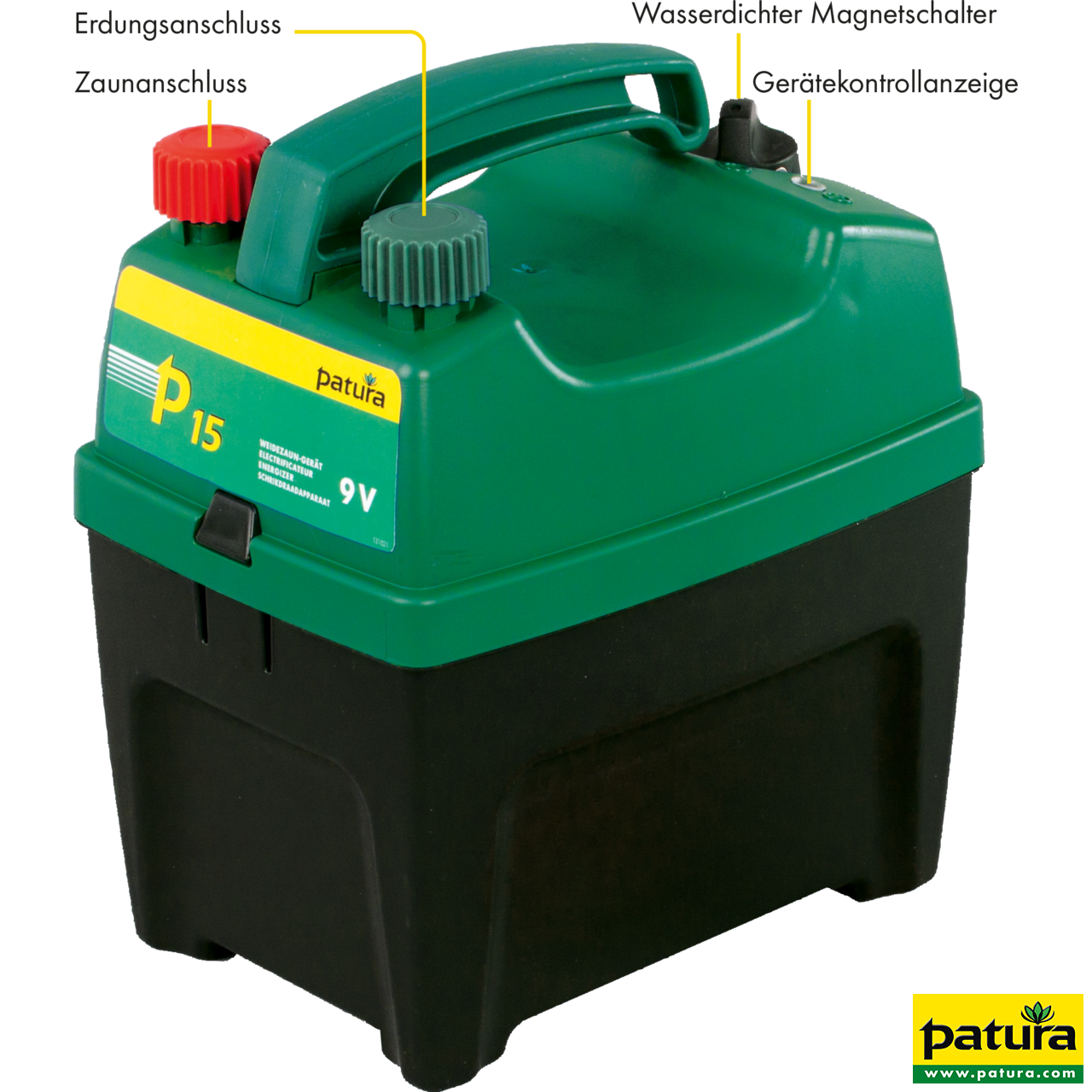 P15, Weidezaun-Gerät für 9 V Batterie