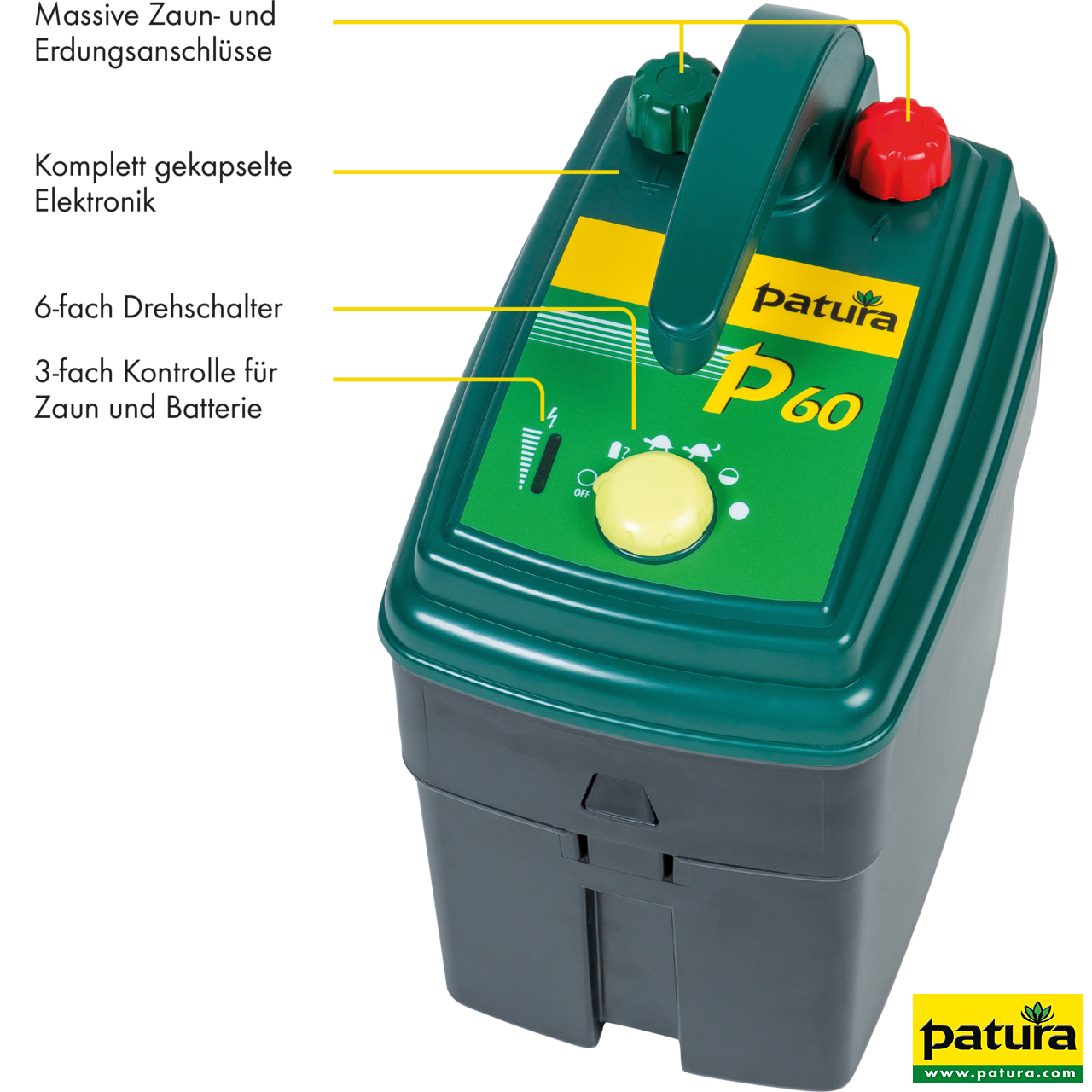 P60, Weidezaun-Gerät für 9 V und 12 V