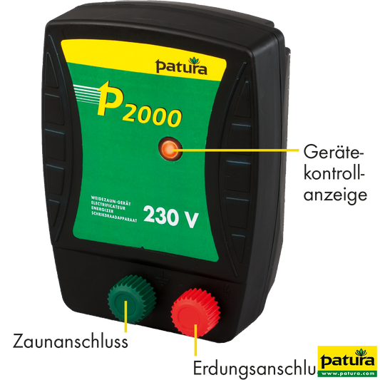 P2000, Weidezaun-Gerät für 230 V Netzanschluss