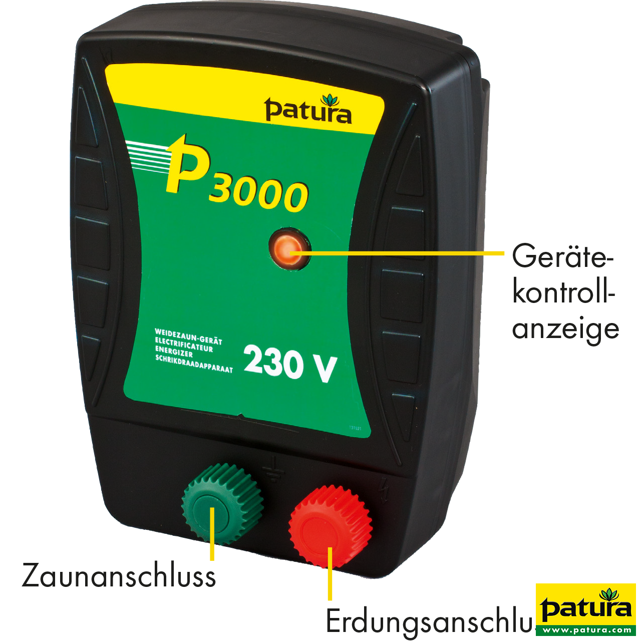 P3000, Weidezaun-Gerät für 230 V Netzanschluss